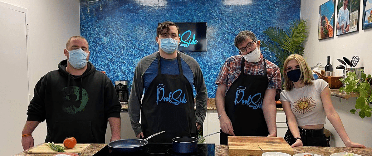 Poolside Cooking TV Show.